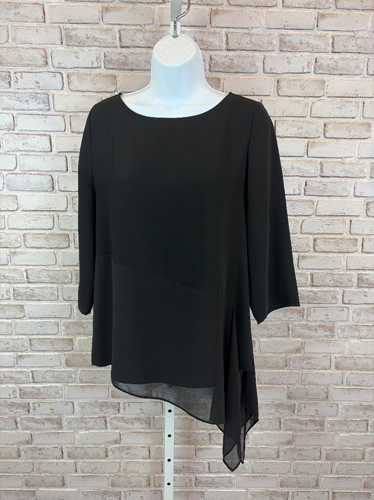 Chicos Shirt, Black, 0, Used - Good