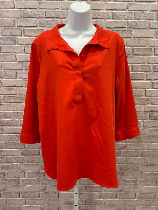 Chicos Shirt, Red, 2, Used - Good