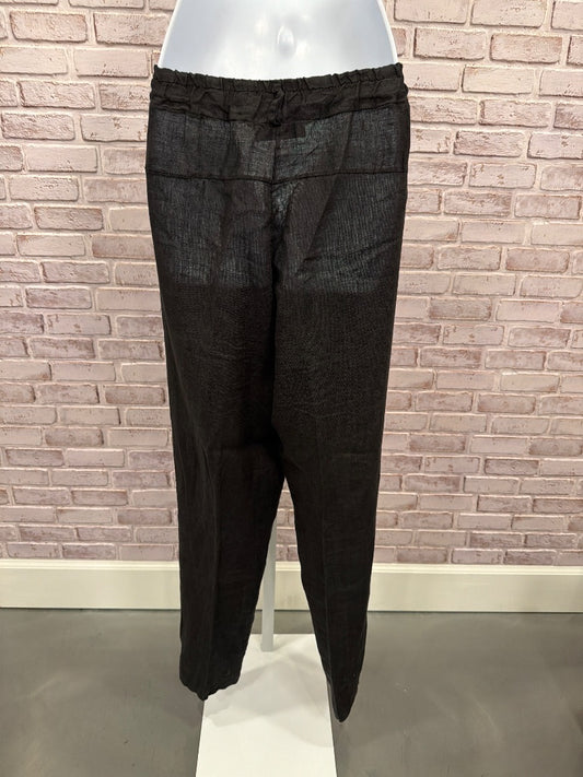 Tina Stephens Linen Pants, Black, One Size, Used - Good