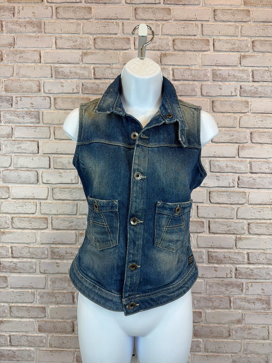 G Star Vest, Denim, XS, Used - Excellent