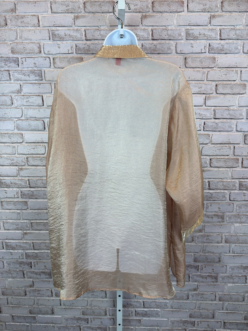 Vince Camuto Shirt, Gold, XL, Used - Good