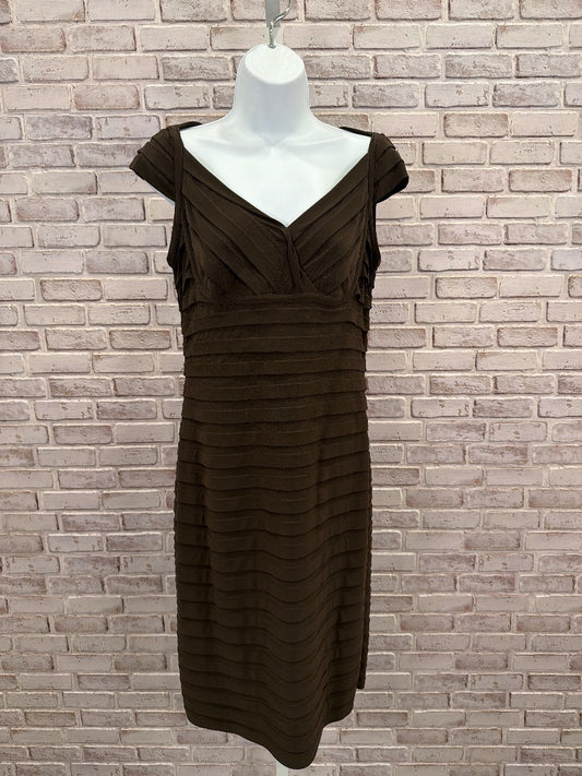 Adrianna Papell Dress, Brown, 12, Used - Good