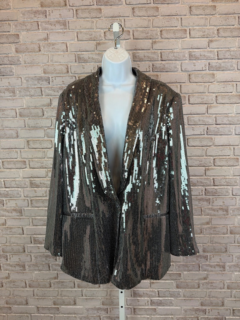 INC Blazer, Silver, XXL, New With Tags