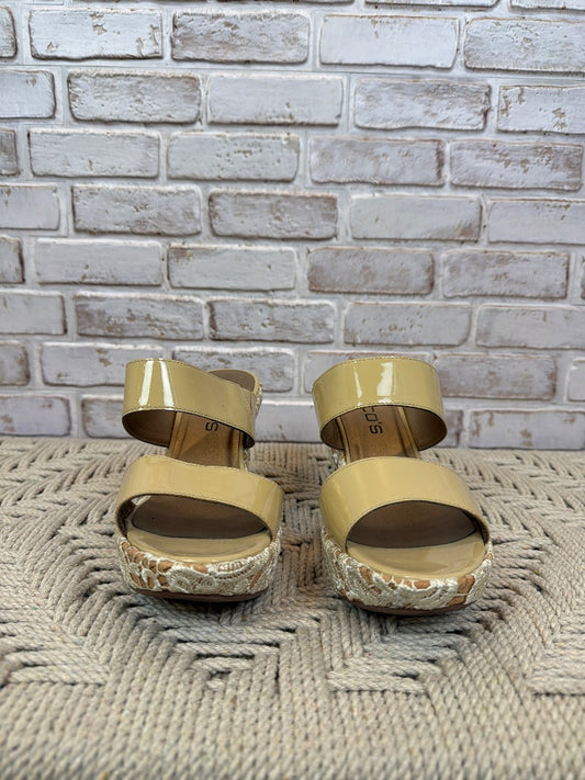 Chicos Wedges, Beige, 8, Used - Excellent