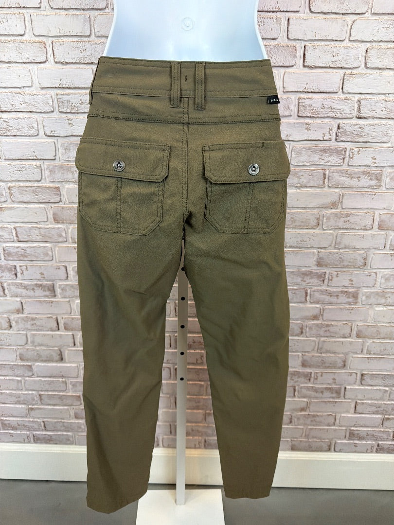 Prana Straight Fit Pants, Green, 0, Used - Excellent