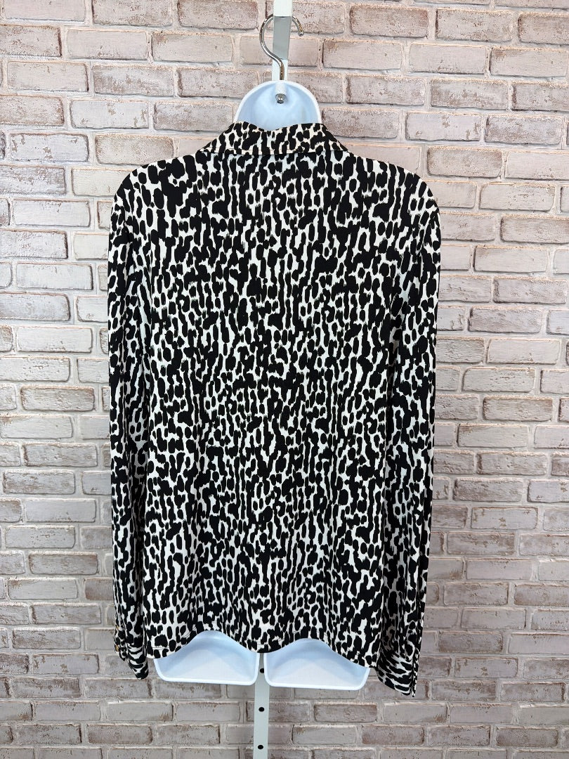 Calvin Klein Shirt, black/white, Medium, Used - Good