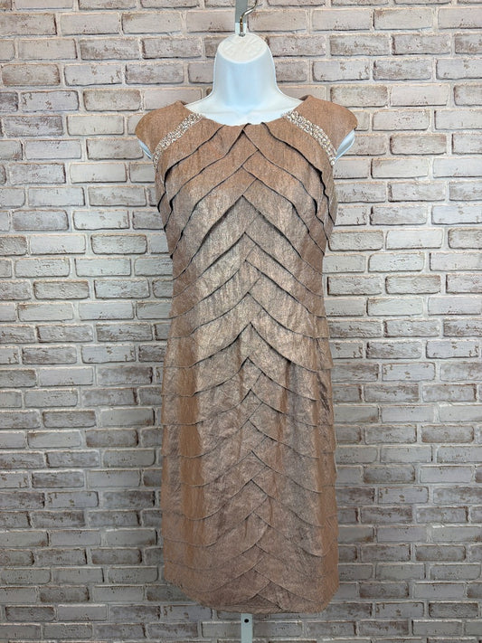 Boston Proper Dress, Champagne, 6, Used - Excellent