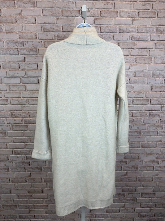 Max Studio Sweater Cardigan, Cream, Small, Used - Good