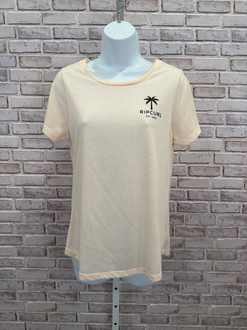 Ripcurl Tee shirt, Pink multi, Small, Used - Good