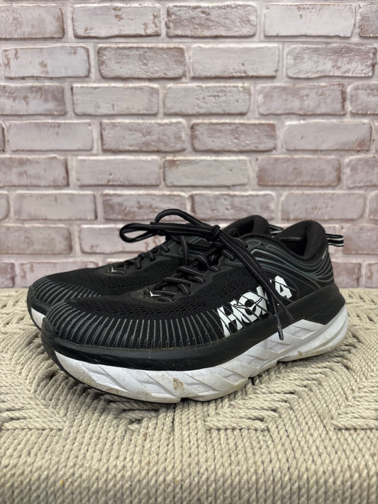 Hoka W Bondi 7 Sneakers, Black, 8.5, Used - Good