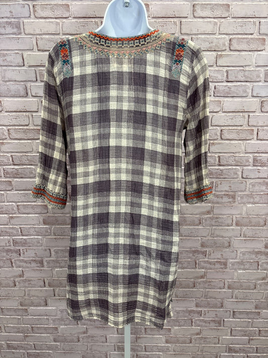Johnny Was Workshop Dress, Plaid multi, Small, Used - Good