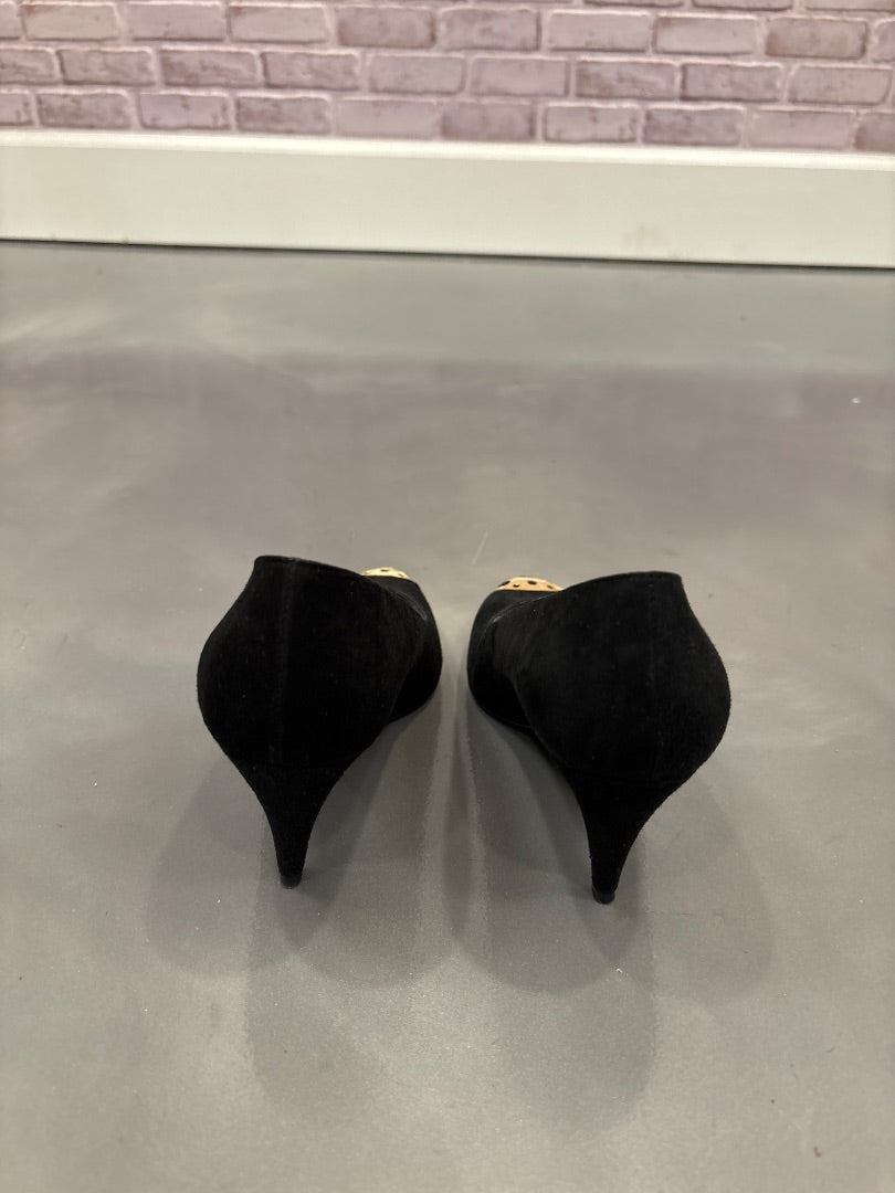 Bruno Magli Heels, Black/Gold, 34, Used - Good