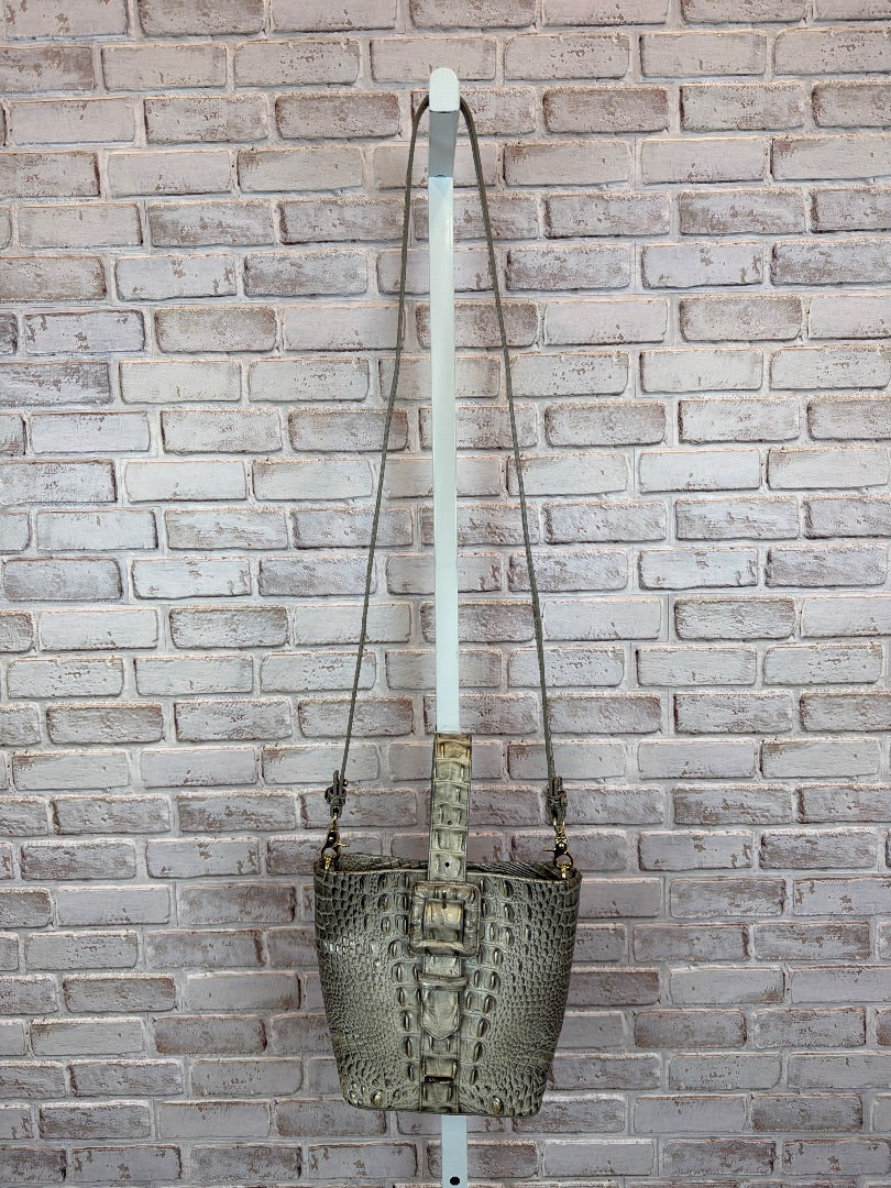 Brahmin Melbourne Bucket Bag, Greige, One Size, Used - Excellent