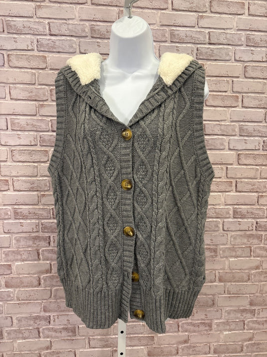 Grace & Lace Vest, Grey, Large, New With Tags