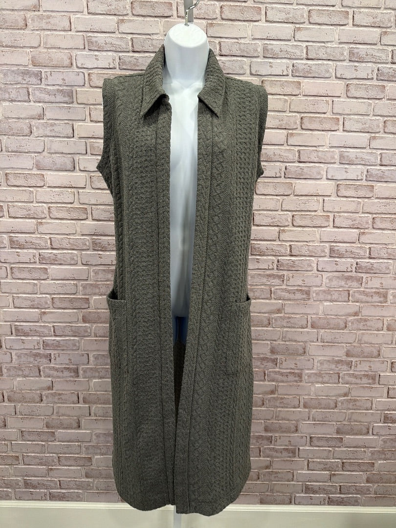 Soft Surroundings Vest, Grey, One Size, Used - Good