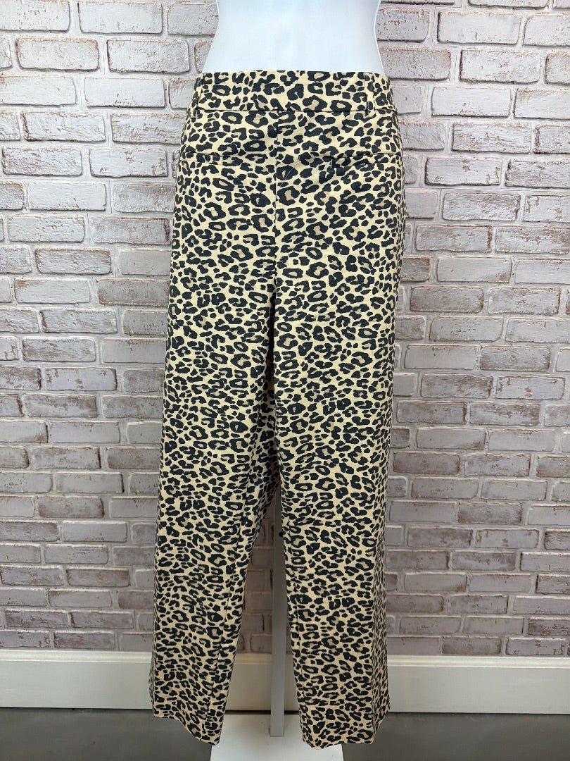 Rachel Zoe Pants, Leopard, Large, Used - Excellent