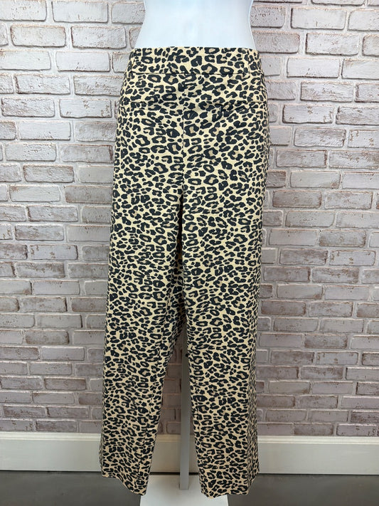 Rachel Zoe Pants, Leopard, Large, Used - Excellent