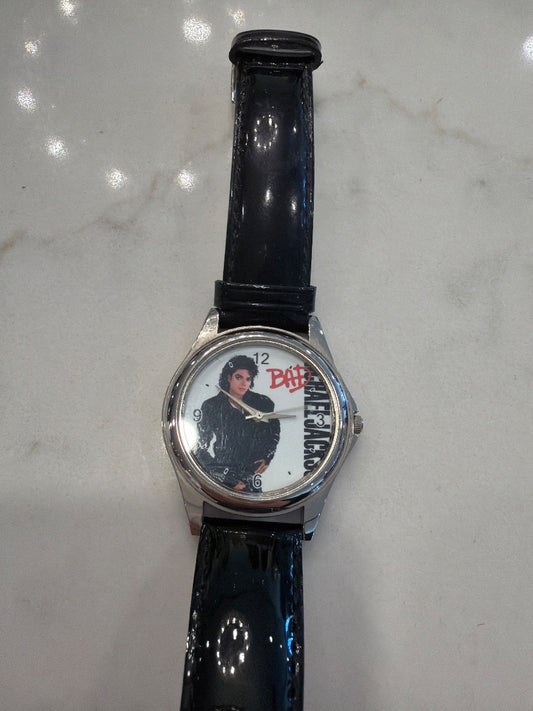 Michael Jackson Watch, Black, One Size, Used - Good