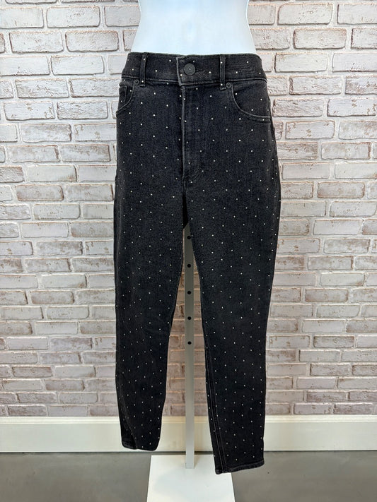 Express Ankle Legging High Rise Jeans, Black, 10, Used - Excellent