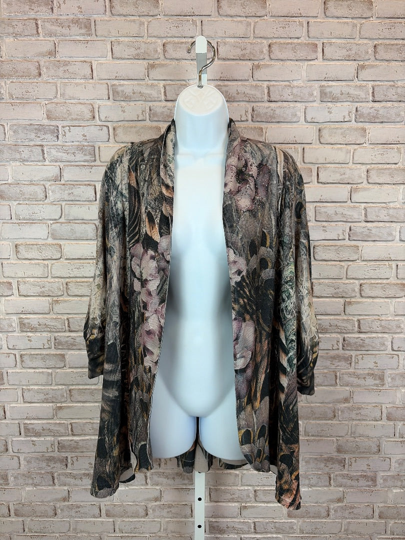 Bleu Cardigan, Multi, Medium, Used - Good