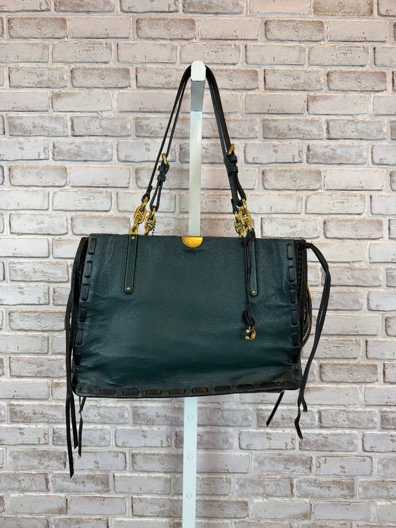 Coach Bag - Tote – Coach Dreamer Tote 34, Green/black/beige, One Size, Used - Excellent [Live 2.10]