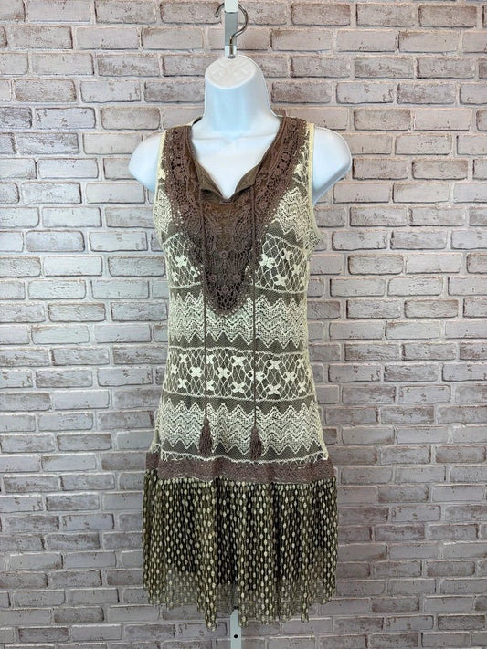 A’reve Dress – A’reve Dress, Beige/brown, Small, Used - Excellent