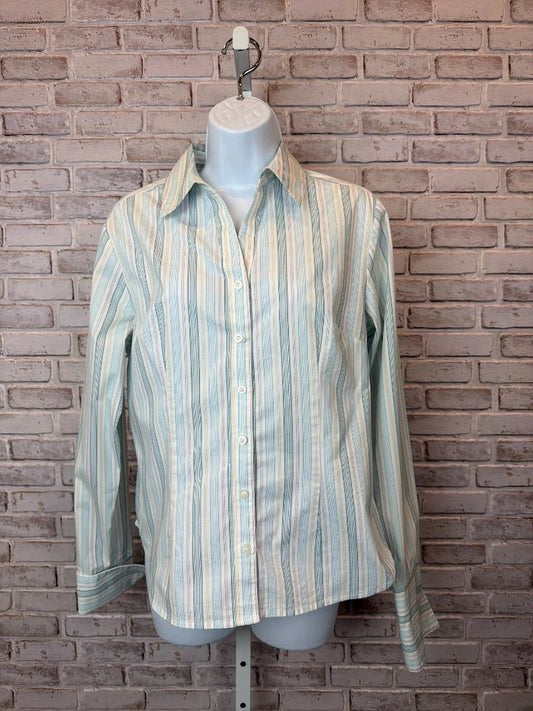 Amanda Smith Top - Blouse – Amanda Smith Blouse, Multi stripes, XL, Used - Excellent