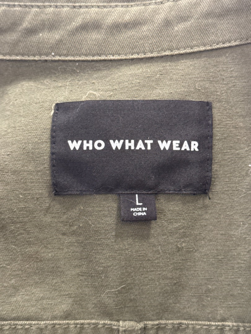 Who what wear jacket, Green multi, Large, Used - Good