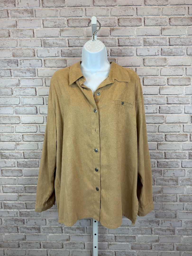 Chicos Shirt, Tan, 3, Used - Good