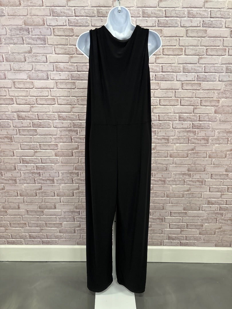 Tiana B Jumpsuit, Black, Large, New With Tags