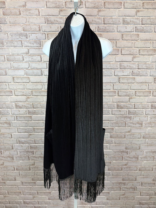 Dillards Scarf, Black, One Size, Excellent