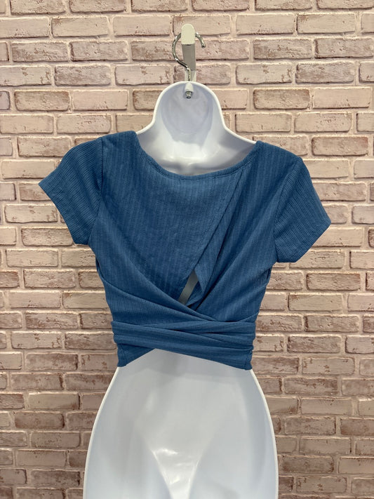 Madden girl Shirt, Blue, Medium, Used - Good