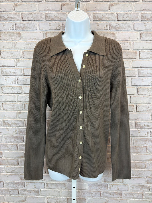 Style & Co Shirt, Brown, Large, Used - Excellent