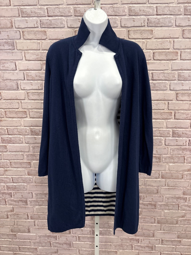 Various Cardigan, Blue/white, Medium, Used - Good