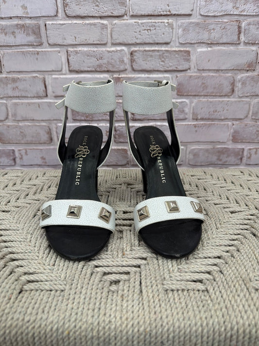 Rock & Republic Heels, White/black, 8, Used - Good