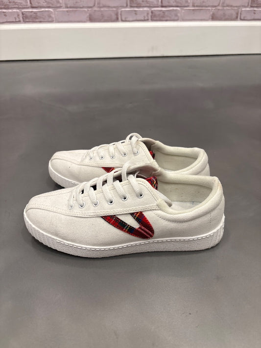 Tretorn Sneakers, White/red, 7, Used - Good
