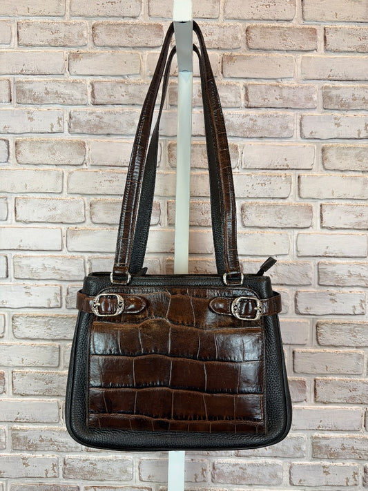 Brighton Handbag, black/brown, One Size, Used - Fair