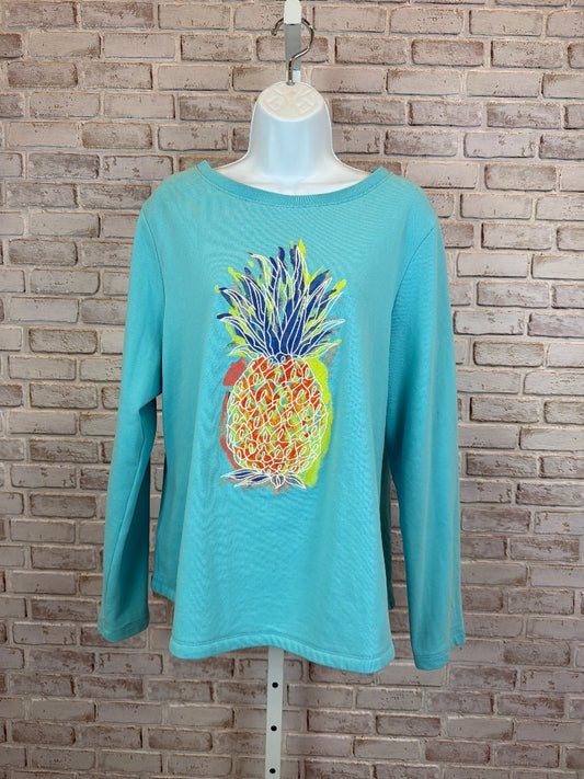 Tommy Bahama Sweatshirt, Blue multi, Large, Used - Good