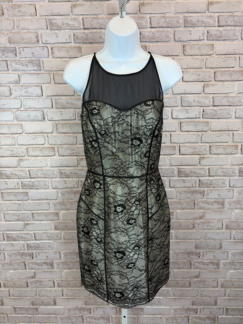 Aiden Mattox Dress, Black multi, 4, Used - Good