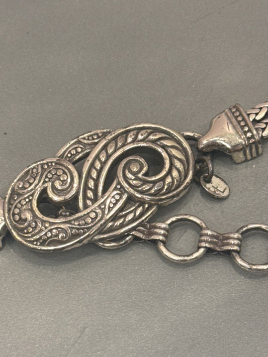 Brighton Belt, Silver, One Size, Used - Good