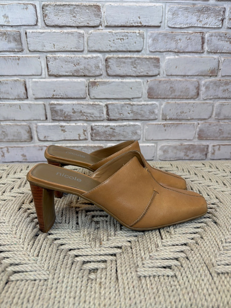 Nicole Heels, Tan, 7, Used - Good