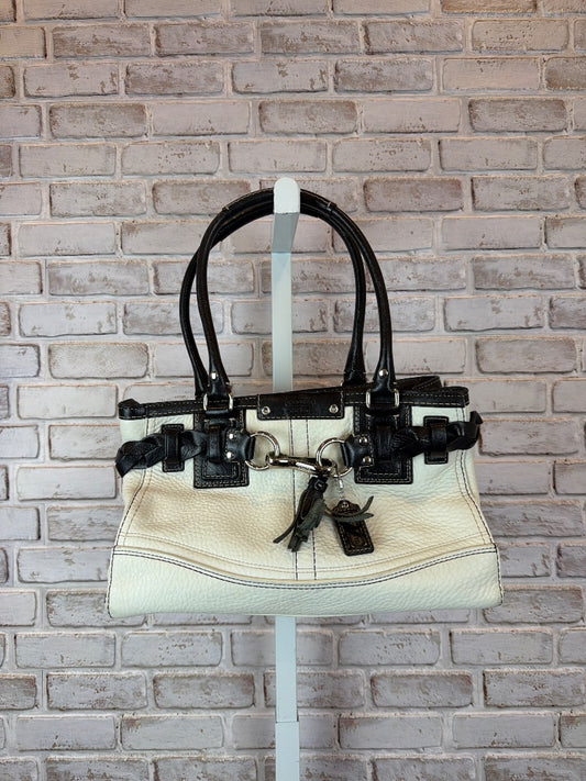 Coach Handbag, White/black, One Size, Used - Good