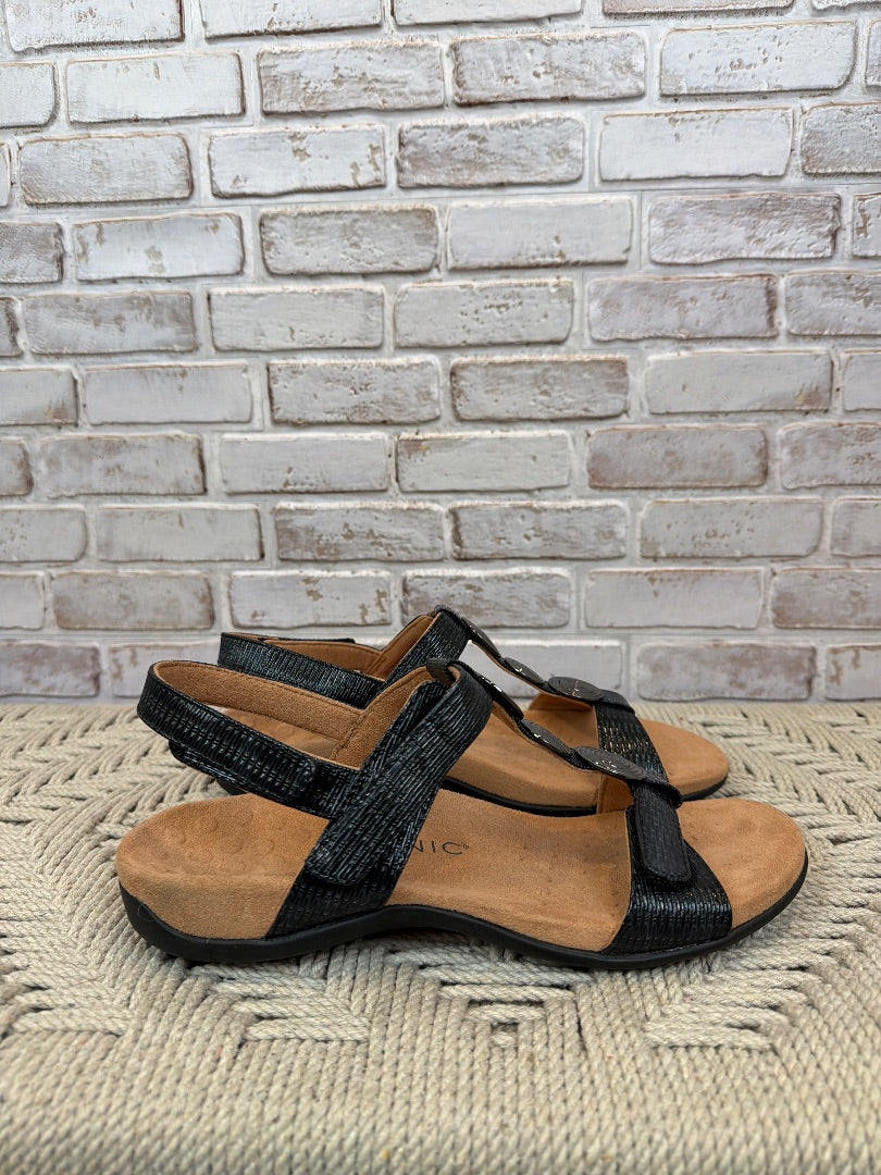 Vionic Sandals, Black, 9.5, Like New