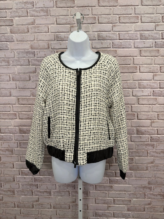 NY&C Jacket, white/black, Medium, New With Tags