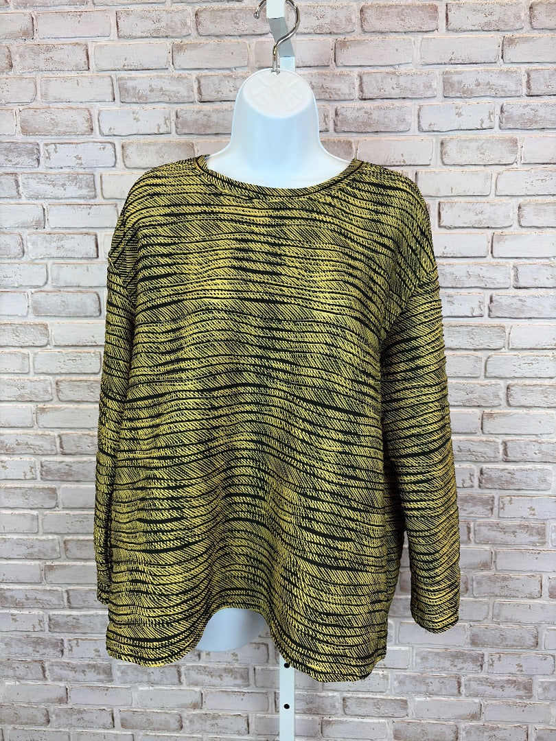 Christopher Calvin Shirt, Yellow/black, Large, Used - Good