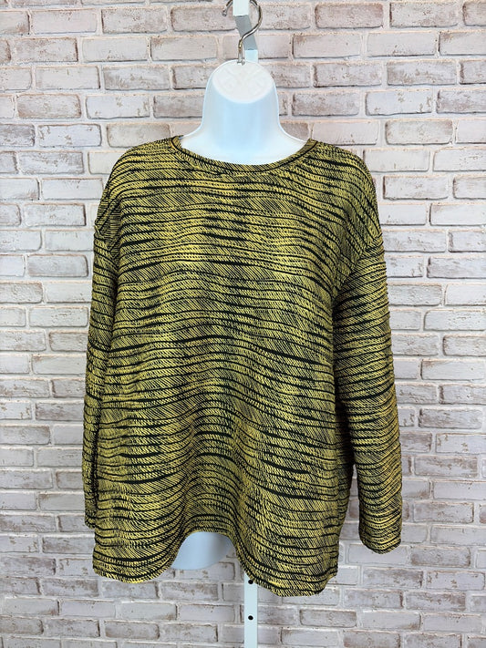 Christopher Calvin Shirt, Yellow/black, Large, Used - Good