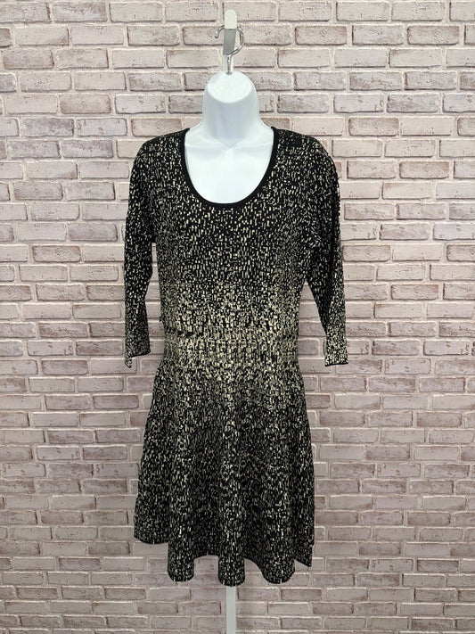 Carmen Dress, Black/gold, Large, New With Tags
