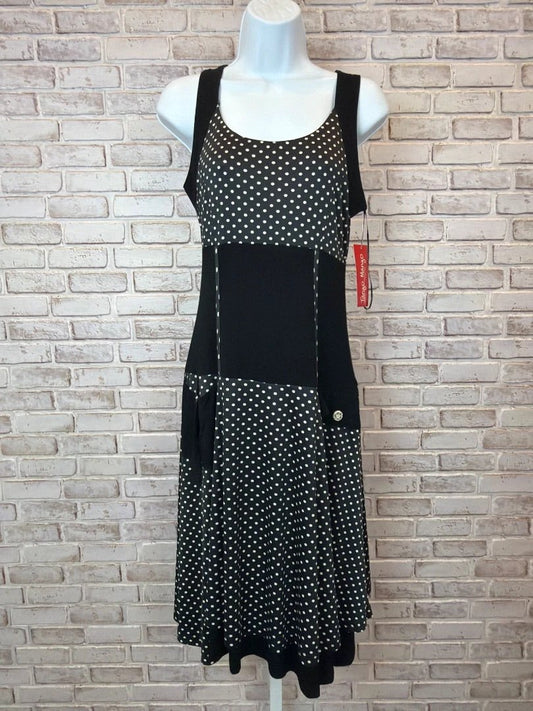 Tango Mango Dress – Tango Mango Polka Dot Dress, Black/white, Small, New With Tags