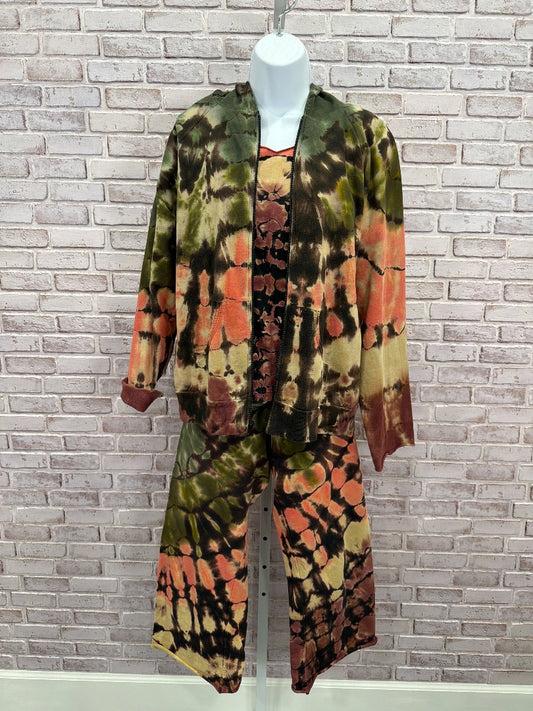 Spiritually High Dye Matching Sweat Set, Multi tie dye, XL, Used - Good