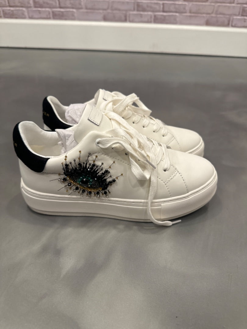 Kurt Geiger sneakers, White multi, 9, Used - Good